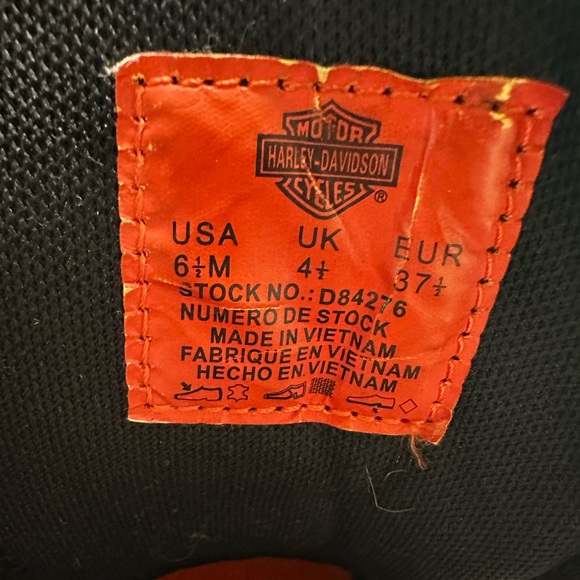 Size 6.5 Harley Davidson boots - Picture 4 of 4